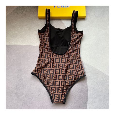 fendi logo one piece swimsuit|fendi black bikini.